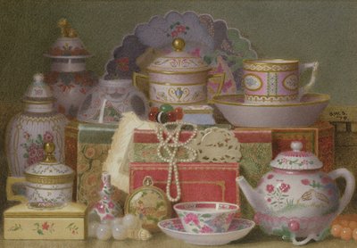 Stare Chiny, 1879 (wc i ołówek na papierze) autorstwa Benjamin Walter Spiers