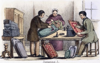 Japanning, z Koszenila i owady laki w graficznych ilustracjach zwierząt – ukazujące ich użyteczność dla człowieka w ich pracy podczas życia i po śmierci, c.1845 autorstwa Benjamin Waterhouse Hawkins
