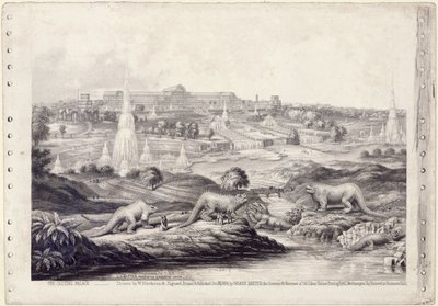 Kryształowy Pałac autorstwa Benjamin Waterhouse Hawkins