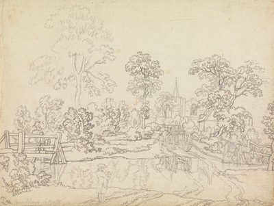 Ford w Wrentham, Suffolk autorstwa Benjamin West