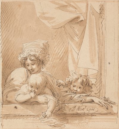 Matka i dwoje dzieci autorstwa Benjamin West