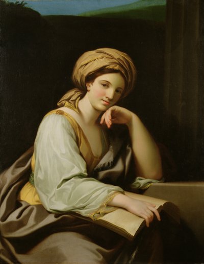 Sybilla z księgą, według obrazu Rafaela Mengsa (1728-79), ok. 1761 (olej na płótnie) autorstwa Benjamin West