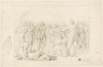 Śmierć Ananiasza autorstwa Benjamin West
