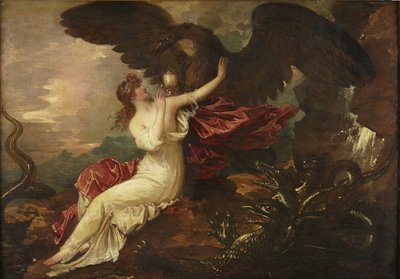 Orzeł przynoszący puchar do Psyche autorstwa Benjamin West