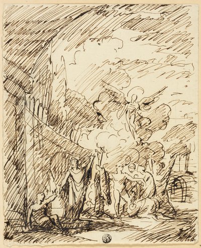 Postacie w krajobrazie autorstwa Benjamin West