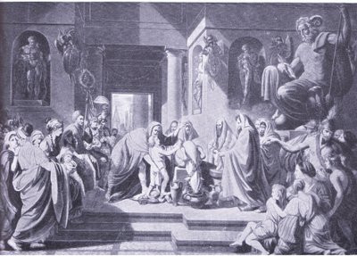 Hannibal przysięga wieczną wrogość Rzymowi autorstwa Benjamin West