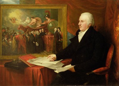 John Eardley Wilmot (1709-92) 1812 (olej na płótnie) autorstwa Benjamin West