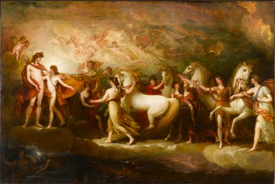 Faeton prosi Apolla o prowadzenie rydwanu słonecznego, 1804. autorstwa Benjamin West