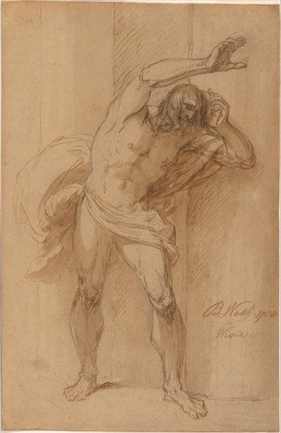 Studium do Ukrzyżowania autorstwa Benjamin West