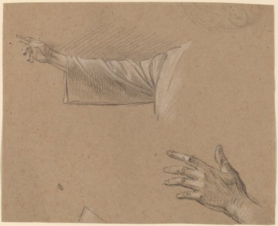 Badanie prawej ręki i lewej ręki autorstwa Benjamin West