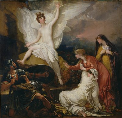 Anioł Pański ogłaszający Zmartwychwstanie, 1805 autorstwa Benjamin West