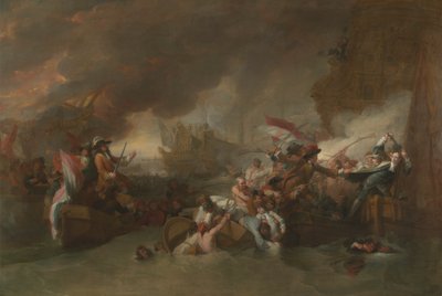 Bitwa pod La Hogue autorstwa Benjamin West