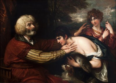 Tobiasz leczy ślepotę swojego ojca autorstwa Benjamin West