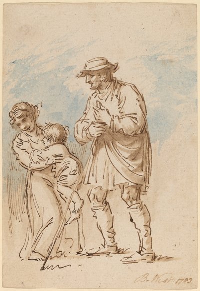 Rodzina Włóczęgów [odbyt] autorstwa Benjamin West