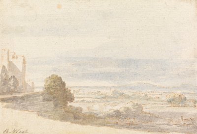 Windsor Great Park z tarasu zamkowego autorstwa Benjamin West