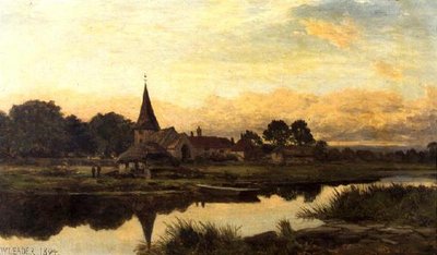 Amberley nad rzeką Arun autorstwa Benjamin Williams Leader