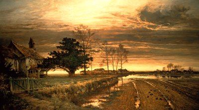 Wieczorem będzie światło, 1882 autorstwa Benjamin Williams Leader
