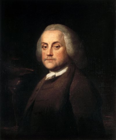 Benjamin Franklin autorstwa Benjamin Wilson