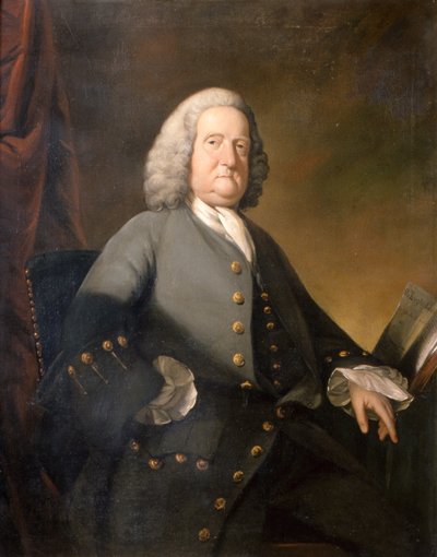 Dr Richard Russell FRS, ok. 1755 (olej na płótnie) autorstwa Benjamin Wilson