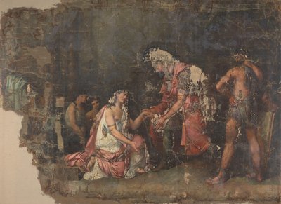 Sophonisba klęcząca przed Masynisą, królową Numidii autorstwa Benjamin Wolff
