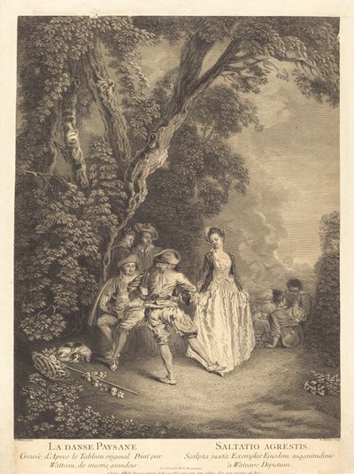 Taniec chłopski. autorstwa Benoit Audran II