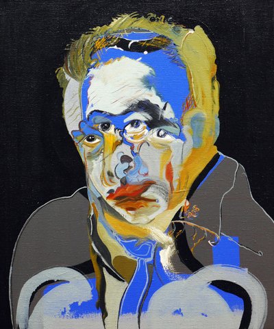50 najważniejszych pisarzy w historii: Albert Camus, 2015 (olej i akryl na płótnie) autorstwa Benoit Erwann Boucherot