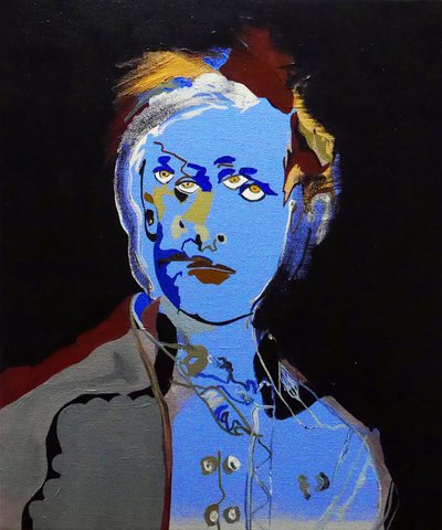 50 najważniejszych pisarzy w historii: Arthur Rimbaud, 2015 (olej i akryl na płótnie) autorstwa Benoit Erwann Boucherot