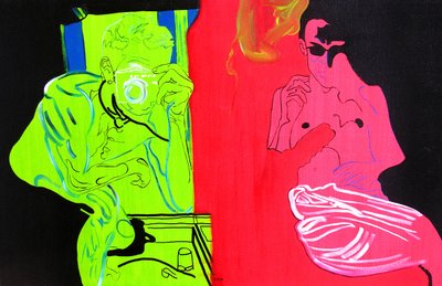 Koniec podróży, Palm Springs, 2003 (olej na płótnie) autorstwa Benoit Erwann Boucherot