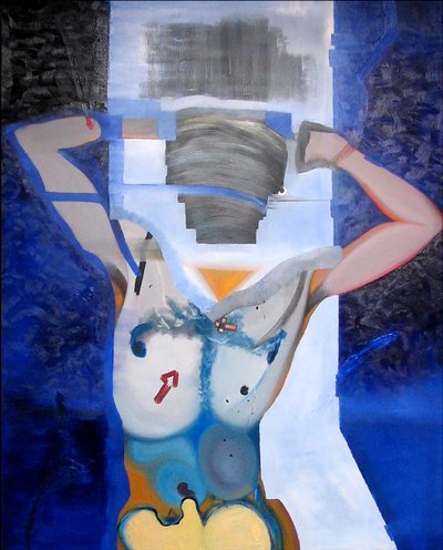 Homme libre, 2006 (olej i akryl na płótnie) autorstwa Benoit Erwann Boucherot