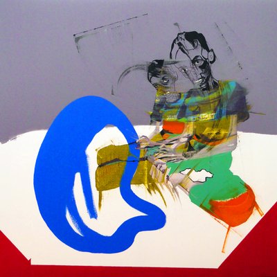 La honte, 2017 (olej i akryl na płótnie) autorstwa Benoit Erwann Boucherot