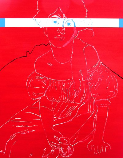 Miss N. 2, 2000 (olej na płótnie) autorstwa Benoit Erwann Boucherot
