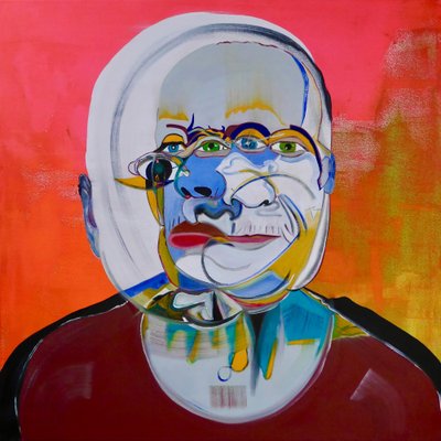 Mythe 7, 2021 (olej i akryl na płótnie) autorstwa Benoit Erwann Boucherot