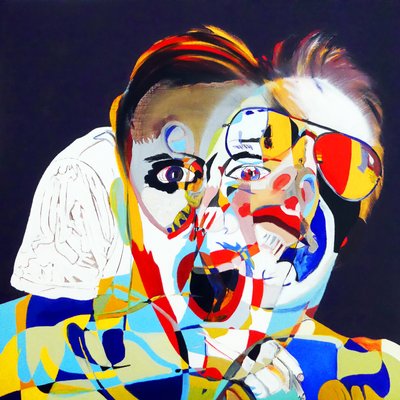 Surportret: Olivier, Juan  moi, 2019 (olej na płótnie) autorstwa Benoit Erwann Boucherot