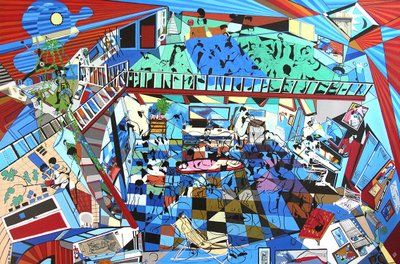 Najeźdźcy, 2000 (olej i akryl na płótnie) autorstwa Benoit Erwann Boucherot