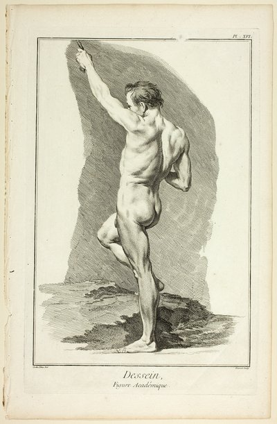 Projekt: Figura akademicka, z Encyclopédie autorstwa Benoit Louis Prevost