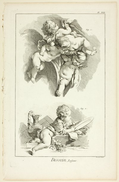Projekt: Dzieci, z Encyclopédie autorstwa Benoit Louis Prevost