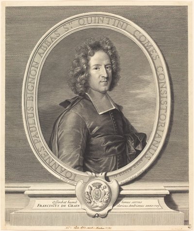 JP Bignon autorstwa Benoît Audran I after Joseph Vivien