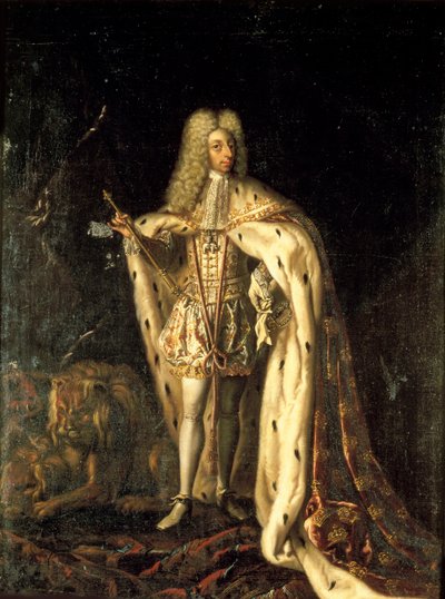 Król Danii i Norwegii Fryderyk IV 1671-1730, um 1700. autorstwa Benoît Le Coffre