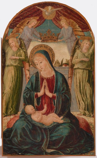 Madonna z Dzieciątkiem i aniołami autorstwa Benozzo Gozzoli