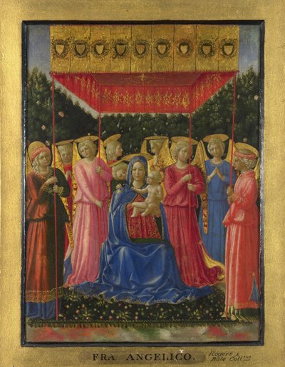 Dziewica z Dzieciątkiem z Aniołami, ok. 1930 1450 autorstwa Benozzo Gozzoli