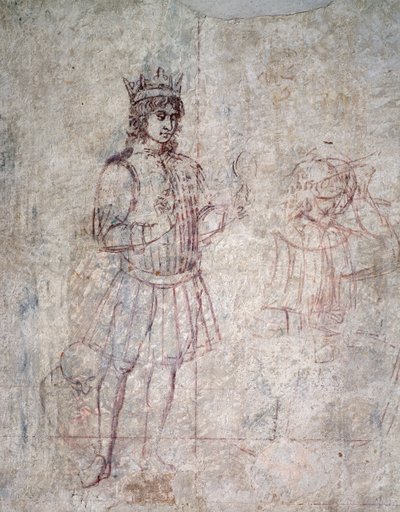 Adoracja Trzech Króli, szczegół sinopii autorstwa Benozzo di Lese di Sandro Gozzoli