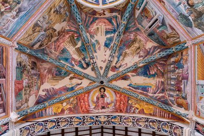 Życie św. Franciszka w sklepieniu głównej absydy autorstwa Benozzo di Lese di Sandro Gozzoli