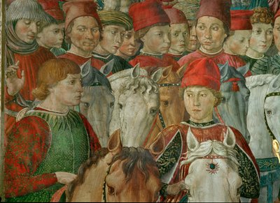 Pokłon Trzech Króli (fresk) autorstwa Benozzo di Lese di Sandro Gozzoli