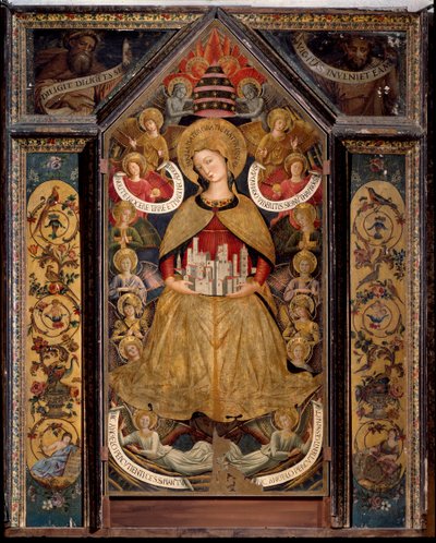 Dziewica aniołów (olej na panelu) autorstwa Benozzo di Lese di Sandro Gozzoli