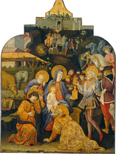 Adoracja Trzech Króli, c. 14701475. autorstwa Benvenuto di Giovanni