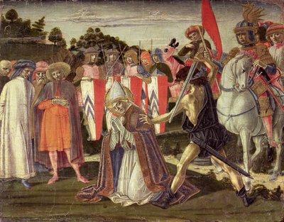 Męczeństwo św. Fabiana (panel) autorstwa Benvenuto di Giovanni