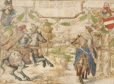 Otto, hrabia Nassau i jego żona Adelheid van Vianen, 1530-35. autorstwa Bernaert van Orley