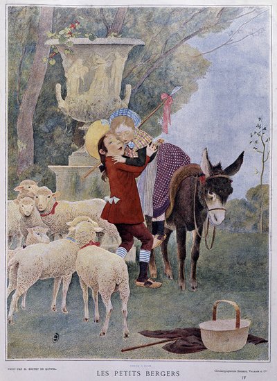 Pastuszkowie - Boutet de Monvel, początek XX wieku. autorstwa Bernard Boutet de Monvel