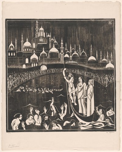 De Hel (oryginalny tytuł na obiekcie) autorstwa Bernard Essers (signed by artist)