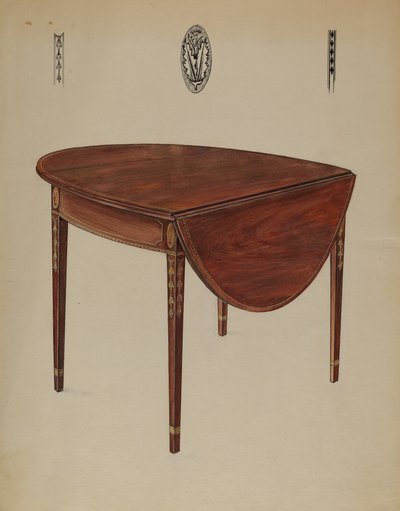 Stół Pembroke (Drop Leaf) autorstwa Bernard Gussow